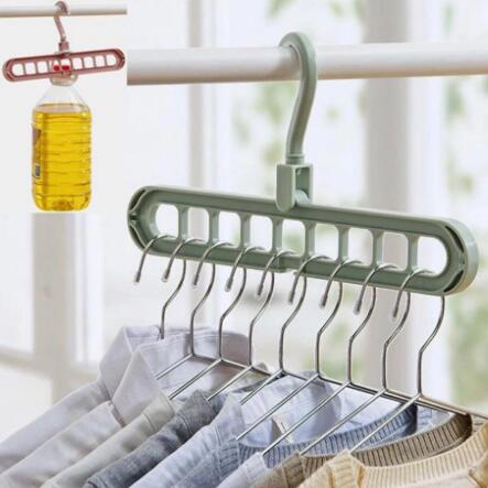 9-hole Clothes Hanger Organizer Space Saving Hanger - Sea Of Finds